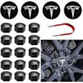 Miniatyrbilde 2 av 3: Hjulkapselsett for Tesla - Senterkopp, Hjulmutterdeksler, Navkapsel for Model Y, Model 3, Model S, Model X