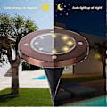 Miniatyrbilde 2 av 5: Solcelle bakkelamper, Aled Light Led Hagegang Utendørs Vanntett In-ground_ufo