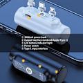 Miniatyrbild 2 av 4: \"QD\" 3000mAh Bärbar Powerbank USB-C/ Lightning / Micro USB