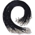100 pcs Necklace Cord for Jewelry Making, Black Waxed Necklace String