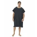 Svart surfponcho för kvinnor och män - badponcho, strandponcho -