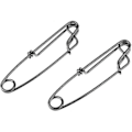 Miniatyrbillede 2 af 4: \"QD\" 100x Lange Line-klemmer Rustfrit Stål Hurtigkobling Langline Grenophæng Tunfiskeklemme