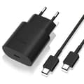 Laddare för Samsung 25W - Snabbladdare USB-C - Strömadapter + Kabel 3 Meter + 25W Adapter