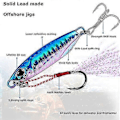 Miniatyrbilde 2 av 5: 6 stk Blyfargede Jigging Fiskesluker, 10g 30g, Offshore Micro Butterfly Jigger for Tunfisk Konge Snapper Hundetann Grouper Bass, Langsomt Metallfiske
