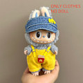 Miniatyrbild 1 av 7: ONLY CLOTHES Söt V1 V2 LABUBU Blind Box Hänge Docka DIY Klä upp Kostym Litet Monster Haklapp Byxor Babykläder Från LBB-67