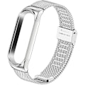 Miniatyrbilde 2 av 5: [QD] Rem for Xiaomi Mi Band 6/Mi Band 5/Mi Band 4/Mi Band 3, 1 stk justerbart sportsarmbånd i rustfritt stål, sølv