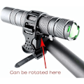 Miniatyrbillede 4 af 4: QQU-Cykellommelygtebeslag Klemme 360 Graders Rotation Universal LED Cykellygteholder