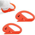 Miniatyrbilde 1 av 4: 2 stk. gavepapirkutter, innpakningspapirkutter DIY håndlagde papirkutterverktøy (oransje)