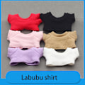 Miniatyrbild 4 av 5: /QU/17CM Labubu Docka Labubu Stickad T-shirt Enfärgad Tillbehör Labubu Dockkläder Stickad Set Tröja Brown