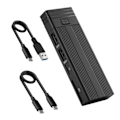 Miniatyrbild 1 av 5: QD-M.2 NGFF NVMe-kabinett Extern SSD-box USB3.0 Typ-C-skydd