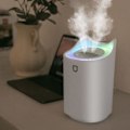 Miniatyrbillede 1 af 4: QQU-Luftfugter til soveværelse, USB 3L luftfugter med 2 sprayhuller, op til 24-48 timers kontinuerlig drift til hjemmet, yoga, kontor