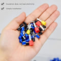 Miniatyrbilde 3 av 4: #QD#800 Sett Bootlace Ferrule Crimp Connector Isolert Ledning Pin End Terminals Kit Sortiment 0,5 mm² 6 mm² for Elektriske Prosjekter med Oppbevaringsboks
