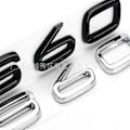 Pikkukuva 5 / 5: [QD]3D Auton Takaluukun Kirjaimet Mustana Volvo C30 V40 V50 V60 V90 S40 S60 S80 S90 Xc40 Xc60 Xc90 Emblem Logo Badge Tarra Lisävarusteet V70 V70