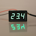 Miniatyrbillede 4 af 5: [QD] 0,56\" DS18B20 Digitalt Termometer Vandtæt Temperatursensor Probe DC 12V 24V