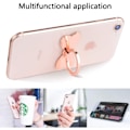 Pikkukuva 3 / 5: [QD] Perhosrusetti Puhelinpidike Sormus - Ruusukulta. Yhteensopiva iPhone Samsung Galaxy -puhelimien kanssa, Söpö Lisävaruste