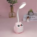 Sød Lyserød Mini Ugle Natlampe, USB Genopladelig, Sammenklappelig til Børneværelse Lyserød Rosa Rosa