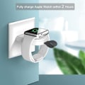 Miniatyrbillede 4 af 5: [QD] Apple Watch trådløs oplader - perlehvid (med sort hængende spænde)