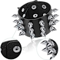 Miniatyrbillede 4 af 4: [QD] Punk Nitte Armbånd Læder Nitte Armbånd Manchet Til Julepakke Med 6, Børn, Kvinder