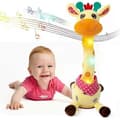 Musical Giraffe Toy, Dancing Singing Giraffe Plush, Repeats What You Say, Interactive Toy Giraffe Stuffed Animal