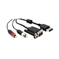 Miniatyrbilde 4 av 5: \"QD\" VGA-kabel for Dreamcast High Definition + 3,5 mm til 2-hann RCA-adapter