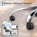 Miniatyrbillede 4 af 4: QU/Sæt med 5 kontorstolshjul 10 mm x 22 mm - Hjul til hårde gulve op til 175 kg - Drejestolshjul - Nem værktøjsfri installation