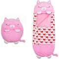 Miniatyrbilde 1 av 4: /QD/Dunsovesekk for barn med pute 137*50cm - Happy Nappers - Rosa - Rektangulær