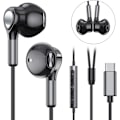 Miniatyrbilde 2 av 5: QQX.USB-C Hodetelefoner for Samsung Galaxy S23 Ultra S22 S21 FE S20 A53 A54 USB-C Hodetelefoner Black