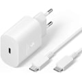 Miniatyrbilde 1 av 3: \"QD\" 25W Hurtig USB C Lader For Samsung Galaxy A13 5G A33 A53, A34 A54 A14 A52 A72, S23 S22 S21 Ultra S21