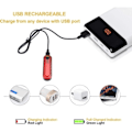 Pikkukuva 1 / 4: QU/USB Ladattava LED Pyörän Takavalo 2 kpl, Vahva Pyörän Takavalo Pyöräilyturvallisuuteen