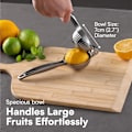 Miniatyrbillede 4 af 4: QU*H&S Manuel citronpresser – slidstærk – juicepresser, håndpresser, lime, citrus, frugtjuicer
