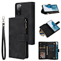 Miniatyrbillede 1 af 5: Samsung Galaxy S20 FE - Multifunktionelt Pungcover - Sort Sort Sort Black*QN