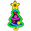 Miniatyrbillede 2 af 2: LED Neonlys Juletræsformet Lyssilt USB Natlampe Hjemmefest Bryllup Dekoration Festgaver Nytårsdekorationer˜QD