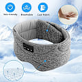 Miniatyrbillede 4 af 4: Bluetooth pandebånd/sovemaske Sovelydlur Grå_qq