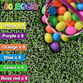Miniatyrbilde 2 av 5: \"QD\" 50 stk plast påskeegg, 6 cm påskeegg, påskeegg for eggjakt
