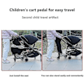 Miniatyrbild 3 av 5: QD-Universell 2-i-1 barnvagnsbräda med avtagbart säte Second Child Artefact Child Rider Barnvagn A