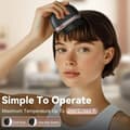 Mini Wireless Hair Brush & Hot Brush Straightener for Bangs, USB Rechargeable Portable, Compact