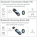 Pikkukuva 2 / 5: Bluetooth-lähetin ja -vastaanotin Näkyvä USB 5.0 Bluetooth-sovitin PC:lle TV-kuulokkeille