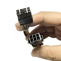 Miniatyrbild 2 av 5: \"QD\" Fiauli 6-pin till 8-pin PCI-E Strömomvandlingsförlängningskabel för Grafikkort