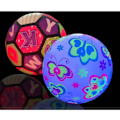 Miniatyrbild 5 av 5: 2-pack Lysande Boll Blinkande Leksak Kasta Studsa Bollar Uppblåsbara Leksaker 2-pack-Stil Slumpmässigt*QN