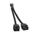 Miniatyrbild 1 av 5: \"QD\" Moderkorts USB 2.0 9-pin Header 1 till 2 Förlängningshubb Splitter Adapter Konverterare