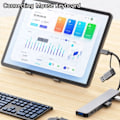 Miniatyrbild 3 av 5: 8-i-1 USB A Typ C Hub-koncentrator Dockningsstation 3.0