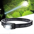 Supersterk Hodelykt Lyssensor Mini LED Lommelykt Vanntett Oppladbar Z