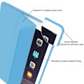 Pikkukuva 4 / 5: [QD] Älykäs suojakotelo yhteensopiva iPad Air 2:n kanssa, Läpinäkyvä Mattapintainen Magneettinen Takakuori Auto Sleep/Wake-toiminnolla - sininen
