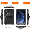 Miniatyrbillede 4 af 4: \"QD\" Samsung Galaxy Tab A9 Robust Armor Cover