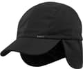 Barts Active Cap med öronlappar, vattenavvisande vintermössa med fleecefoder och justerbar dragsko för män och kvinnor, svart One Size
