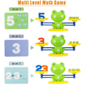 Pikkukuva 5 / 5: QU/Coolt matematiikkapeli, sammakon tasapainolaskulelut pojille ja tytöille, opettavainen numerolelu, hauska lastenlelu, oppimisikä 3+