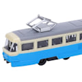 Miniatyrbillede 1 af 5: QU/1:90 Børne Pull Back Bil Legetøj Børn Legering Simulering Bilmodel Dekoration med Lyd Lys (Blå)