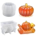 Miniatyrbilde 1 av 4: \"QD\" Halloween Lysform Krystall Epoksy Resin Lysform, 3D Gresskar Silikonform, Halloween Gresskar Ornament