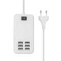 Strömförsörjd USB-hubb, Aluminium 6-portars USB-ström med extern strömförsörjning