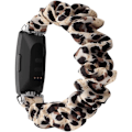 Miniatyrbillede 2 af 5: [QD]MEFEO Scrunchies kompatible med Fitbit Inspire 2 Remme/Inspire Leopard (Small, Leopard)